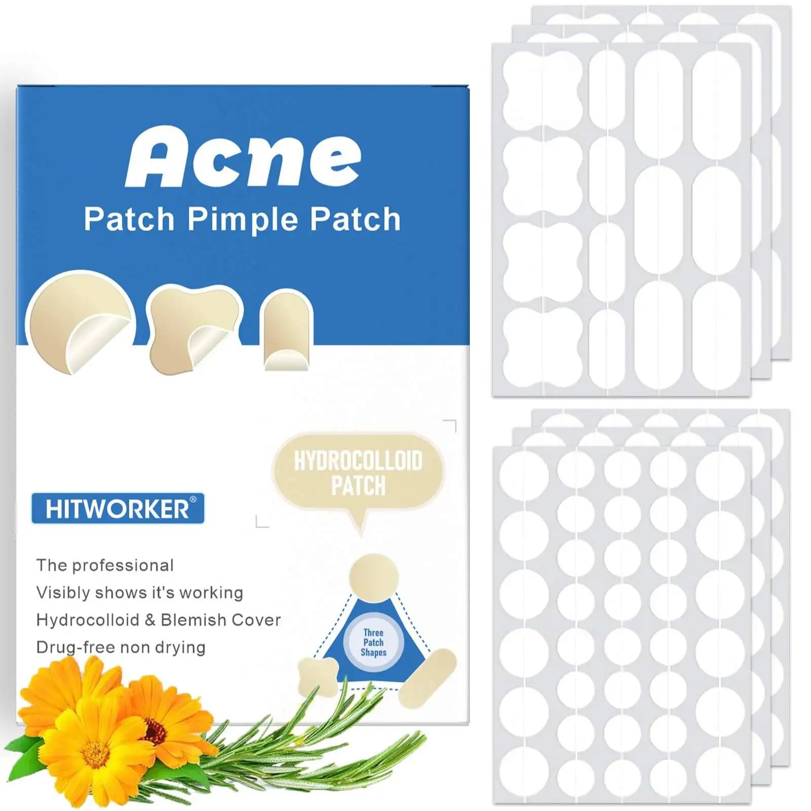 Tea Tree Spot Treatment - 150 patchs d'acné hydrogel - huile