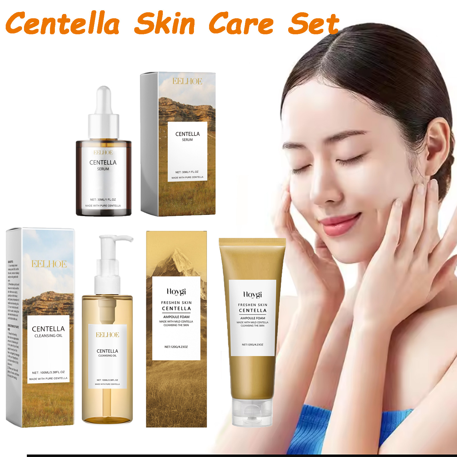 Skincare Glad2Glow - Centella ensemble de soins de la