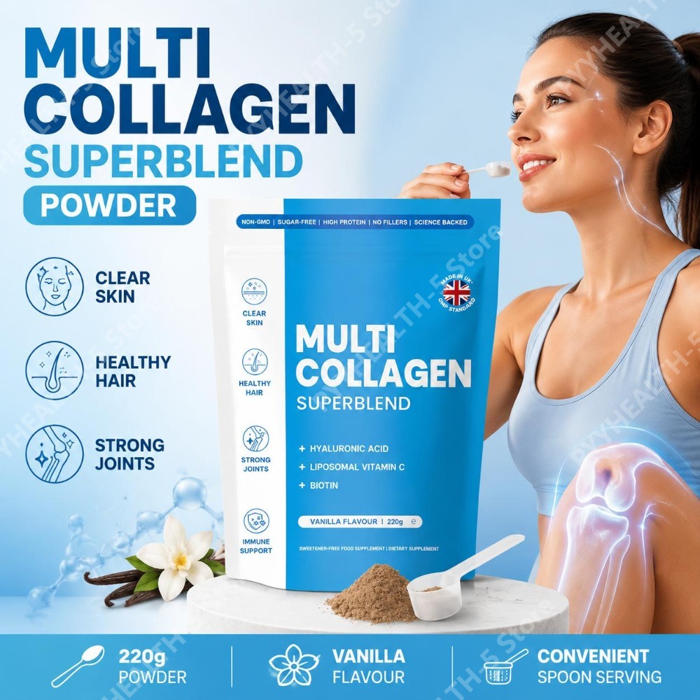 Vitamin C Powder - Poudre de collagène multi-sources avec acide