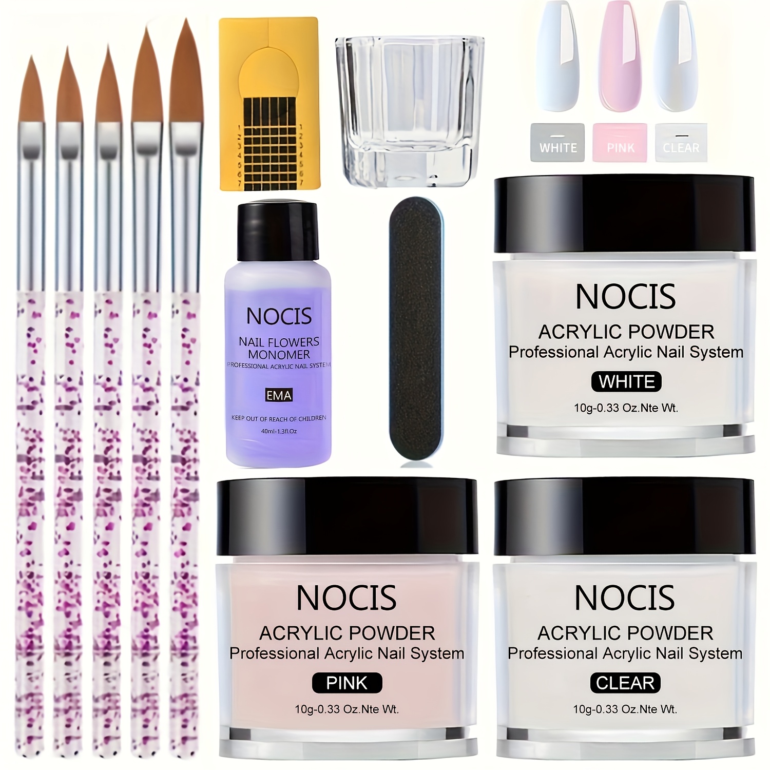 Vitamin C Powder - Kit d'ongles en acrylique NOCIS -