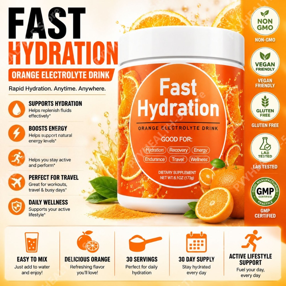 Vitamin C Powder - Poudre de boisson électrolytique à la