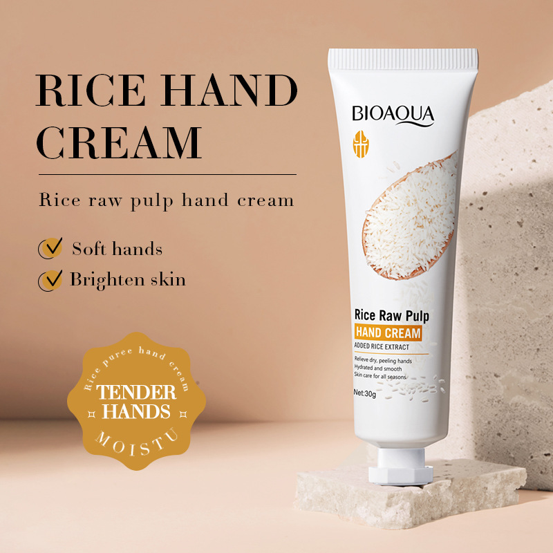 Crème pour les mains au riz bl - Skincare Bioaqua avis et prix
