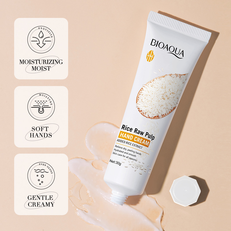 Crème pour les mains au riz bl - Skincare Bioaqua avis et prix