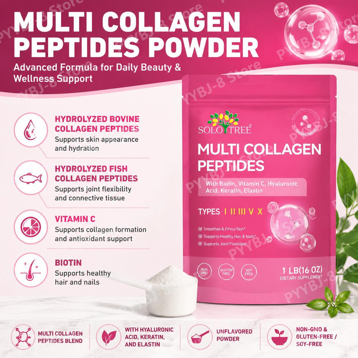 Poudre de peptides de collagèn - Vitamin C Powder avis et prix