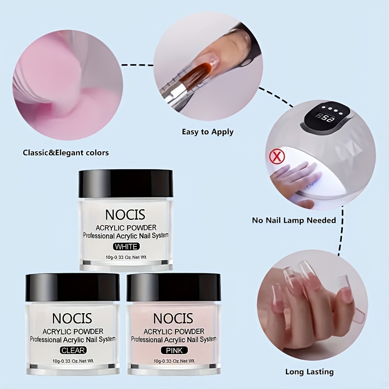 Kit d'ongles en acrylique NOCI - Vitamin C Powder avis et prix