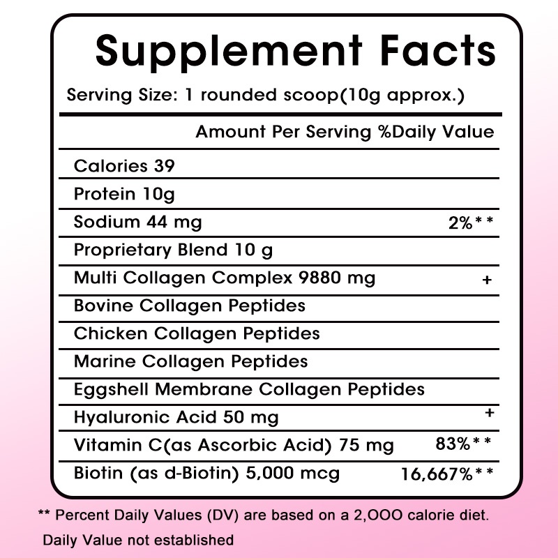 Poudre de collagène multi-type - Vitamin C Powder avis et prix